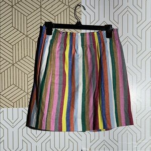 J. Crew Colorful Striped Mini Skirt